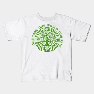 One tree, one world, one fate Kids T-Shirt